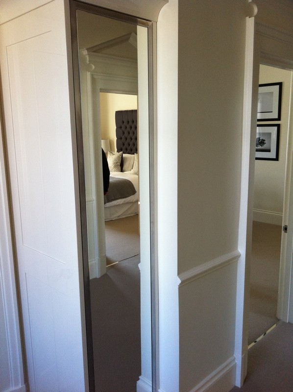 Full-length wardrobe mirror fitted in Clerkenwell home