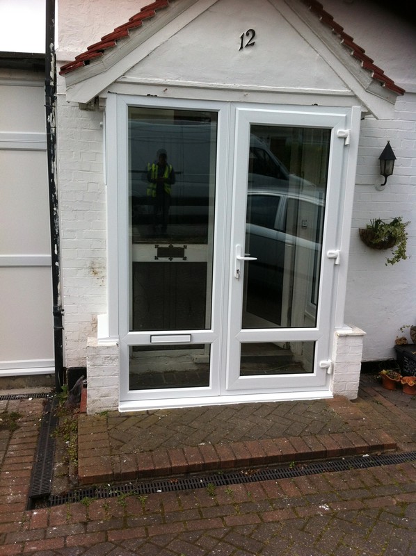 uPVC French doors fitted as front entrance in Clerkenwell