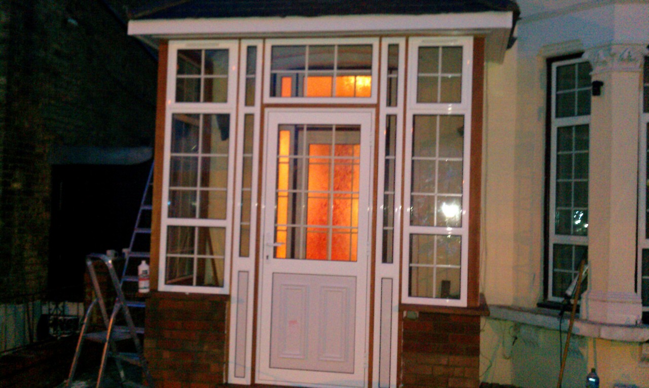 uPVC porch with Georgian bar glazing installed in Clerkenwell